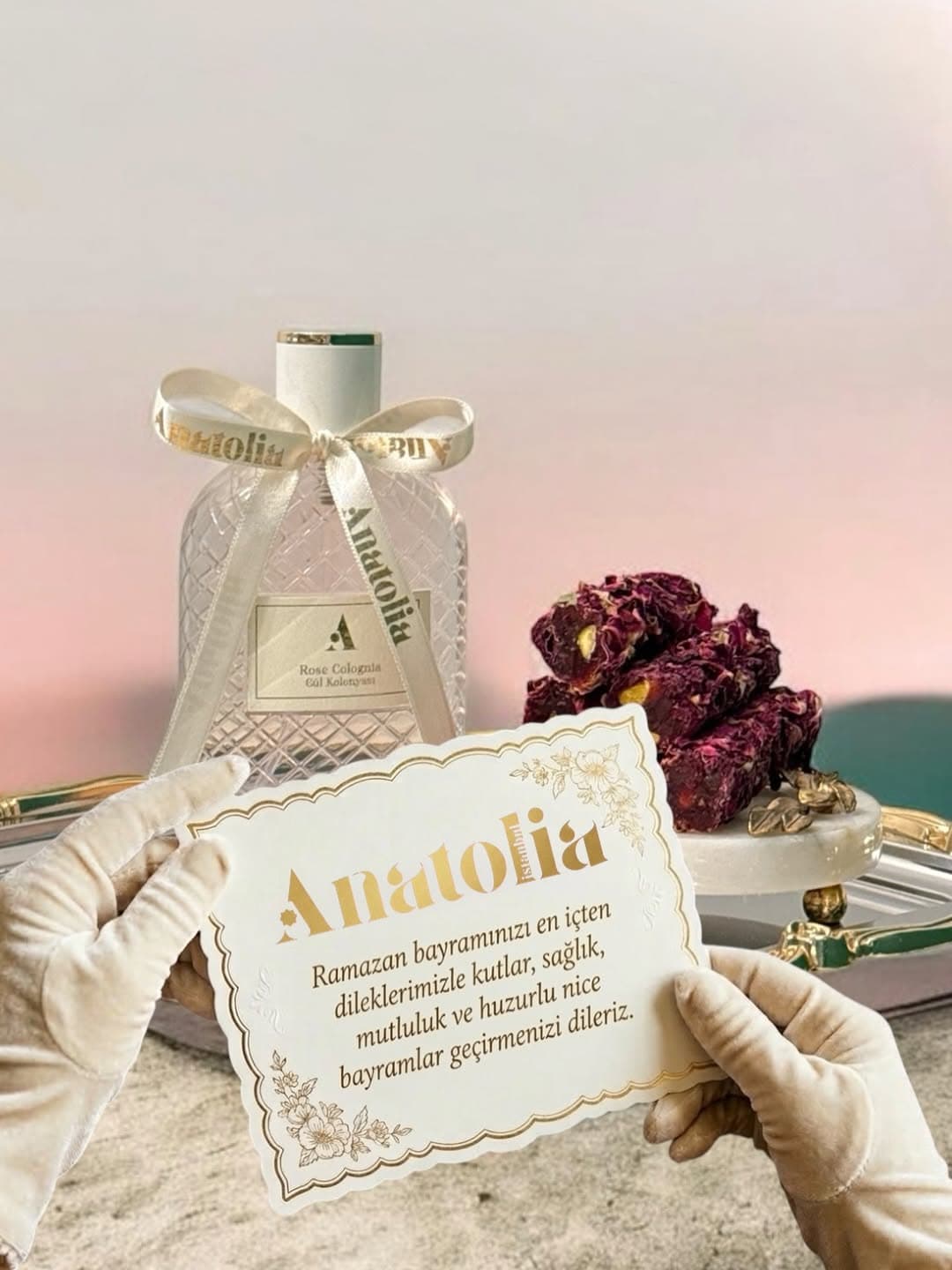 Anatolia rose cologne still life